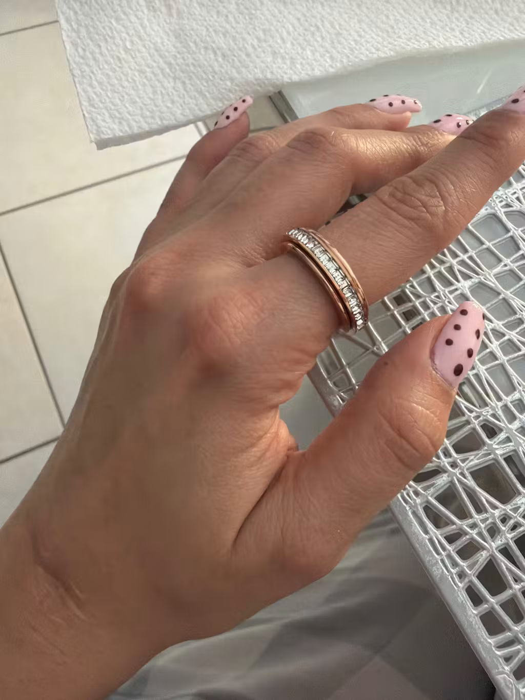 Anello Lapidou indossato da Sabina Vinci